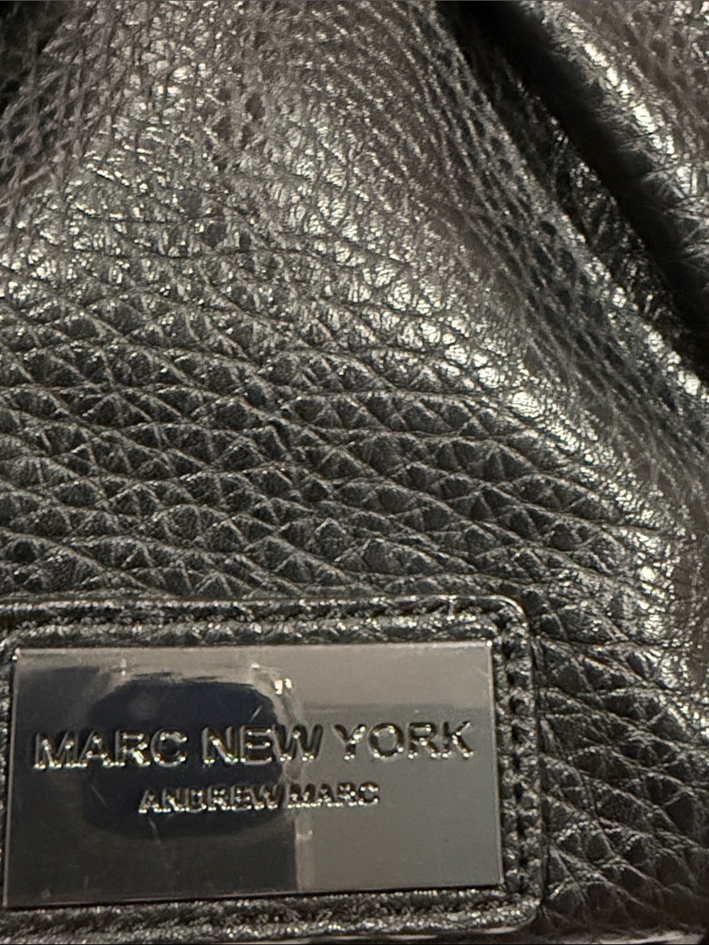 Marc New York Andrew Marc Black Studded Satchel Shoulder / Handbag with Tassels. - Picture 2 of 13